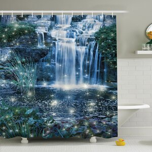 Waterfall Magic Fairy Cascade Shower Curtain Set