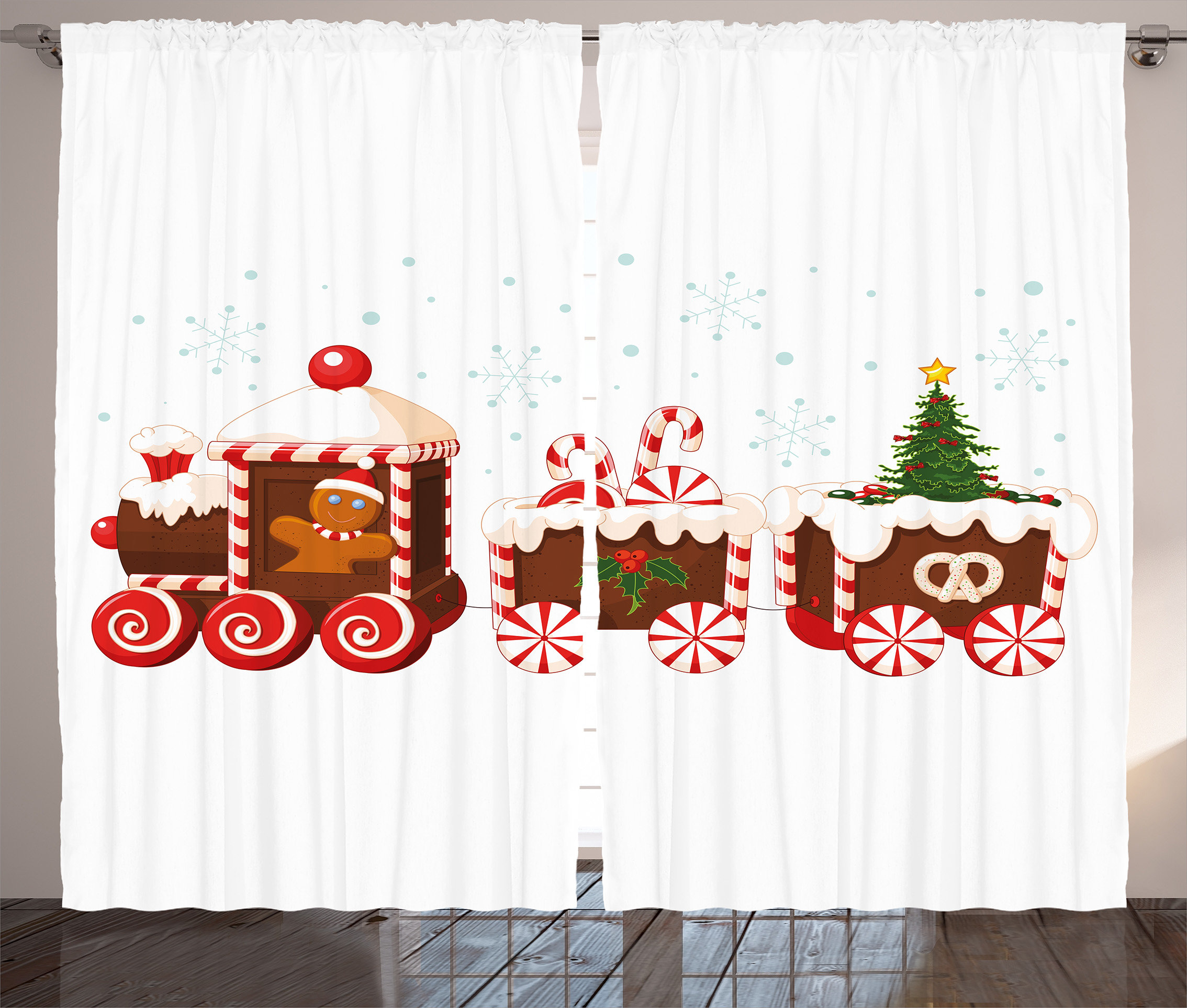 The Holiday Aisle Christmas Candy Train Graphic Print Room