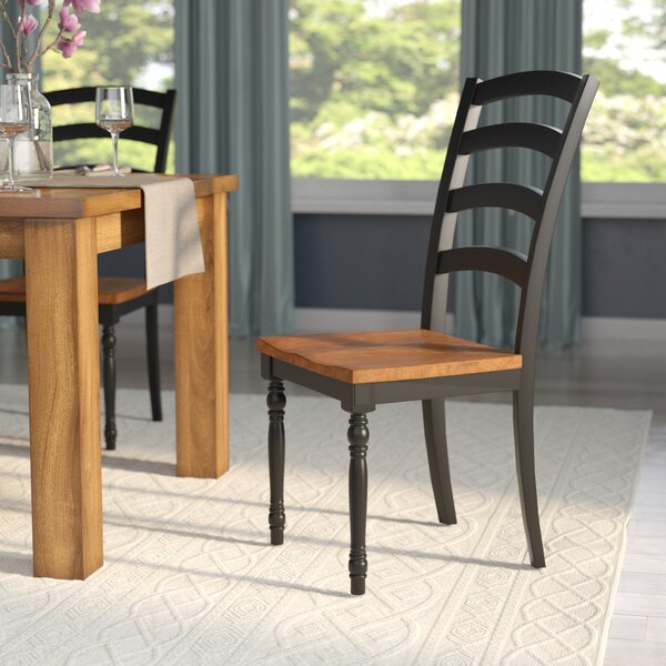 Courtdale Solid Wood Dining Chair (Set Of 2) By Three Posts
