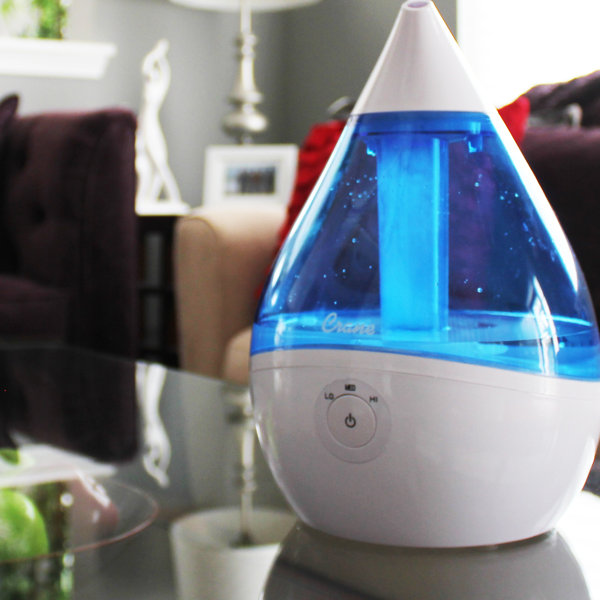 0.5 Gal. Cool Mist Ultrasonic Tabletop Humidifier by Crane USA