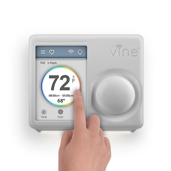 Review Vine White Wi-Fi Enabled Thermostat