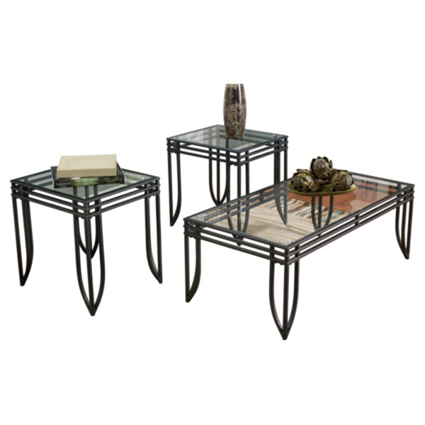 Jiles 3 Piece Coffee Table Set by Zipcode Design
