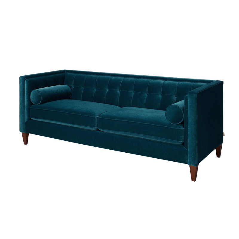 Willa Arlo Interiors Harcourt Tufted Chesterfield Sofa in Teal
