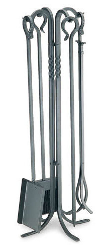 Lodge 5 Piece Iron Fireplace Tool Set by Pilgrim Hearth