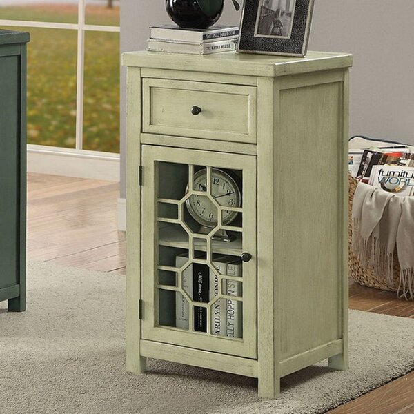 Otsego Transitional End Table With Storage By Ophelia & Co.