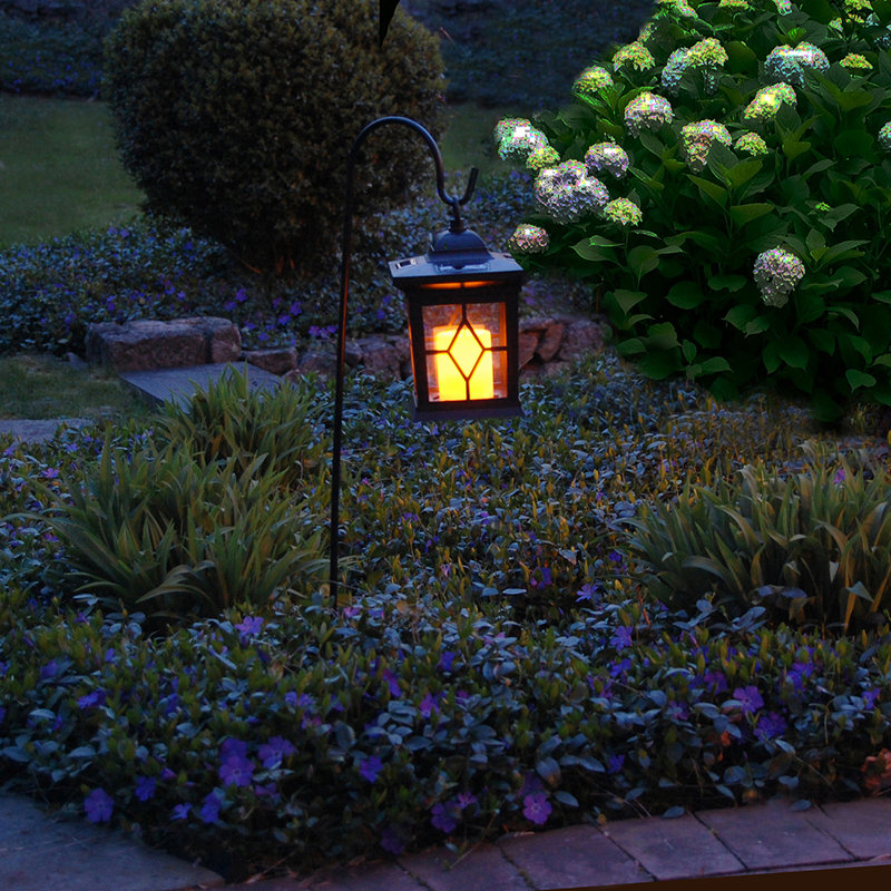 Longshore Tides Vanessa Solar Lantern and Shepherd's Hook ...