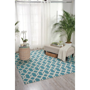 Sun N' Shade Blue Indoor/Outdoor Area Rug