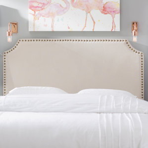 Luna Upholstered Panel Headboard by Mercury Row
