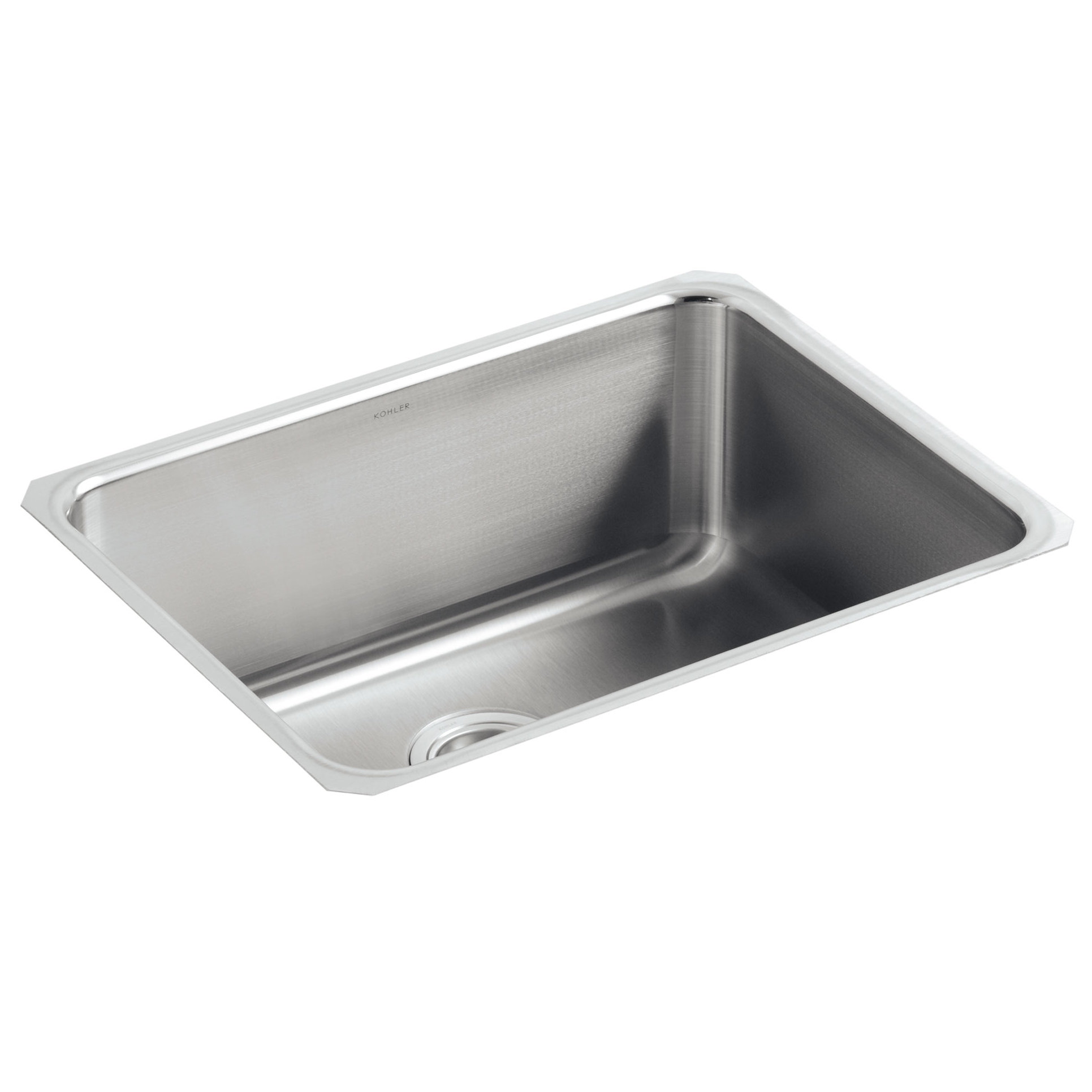 K 3325 Na Kohler Undertone 23 L X 17 1 2 W X 9 13 16 Medium Squared Under Mount Single Bowl Kitchen Sink Wayfair