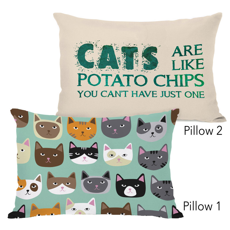 Winston Porter Derrico Cat Smiles And Cats Are Like Potato Chips