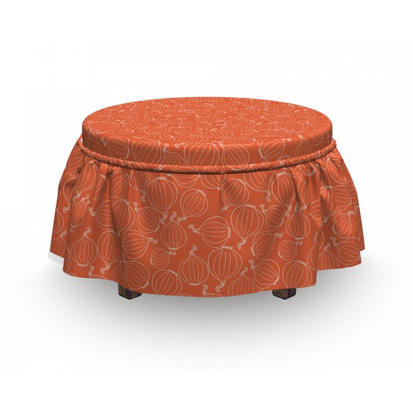 Outline Onions Ottoman Slipcover (Set Of 2) By East Urban Home