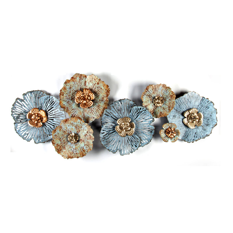 Bloomsbury Market Distressed Flower Metal Wall Decor Reviews