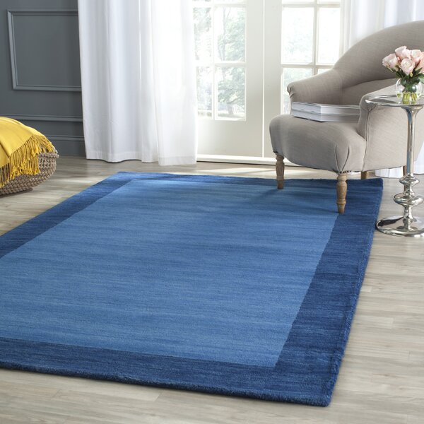 Southbury Hand-Loomed Blue Area Rug by Breakwater Bay