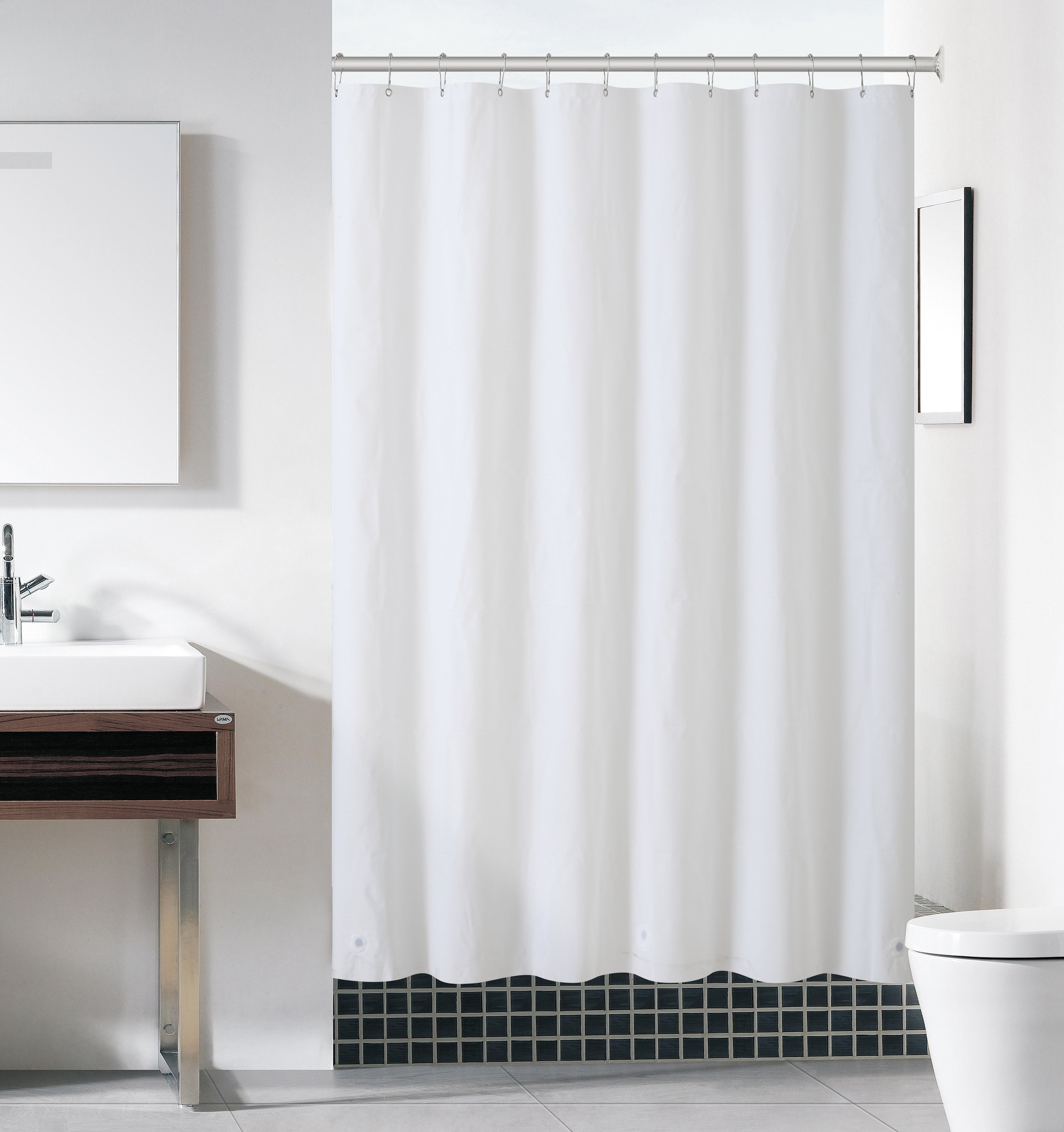 Winston Porter Batie Premium Grade Ultra Heavy Duty Vinyl Shower