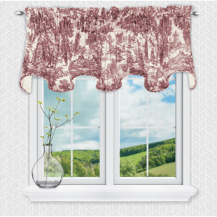 Red Toile Valances Kitchen Curtains You Ll Love In 2020 Wayfair