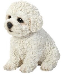 Hi-Line Gift Ltd. Sitting Bichon Frise Puppy Statue & Reviews | Wayfair