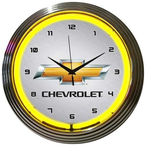 15 Gm Chevrolet Wall Clock by Neonetics