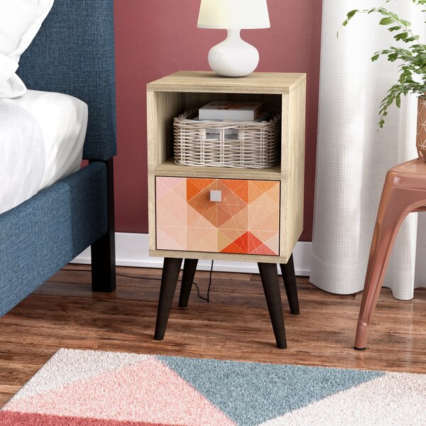 Althea End Table With Storage By Ebern Designs