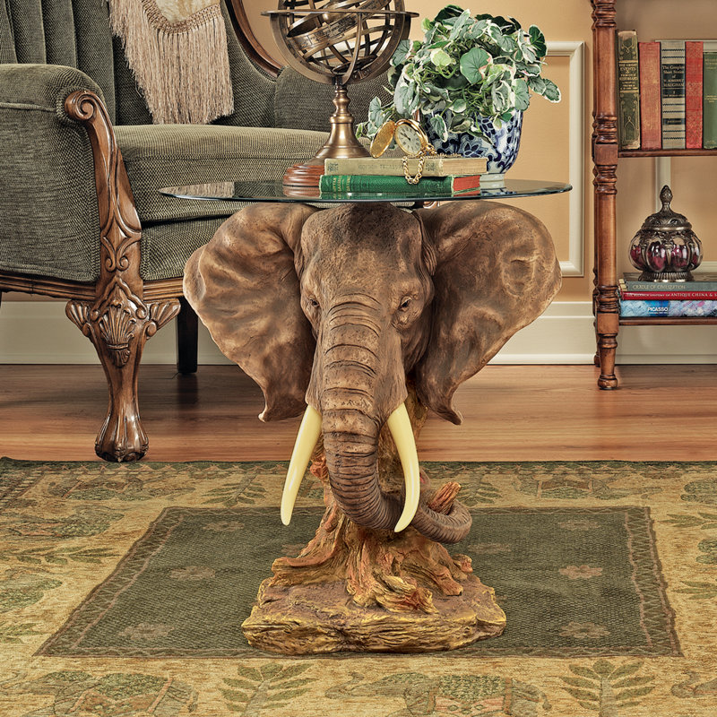Design Toscano Lord Earl Houghton's Trophy Elephant Coffee Table