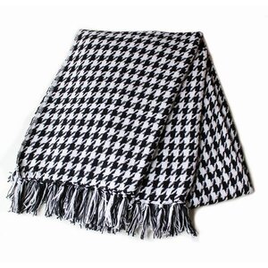 Houndstooth Yarn Dyed 100% Cotton Throw