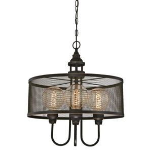 Ivaan Indoor 4-Light Drum Chandelier