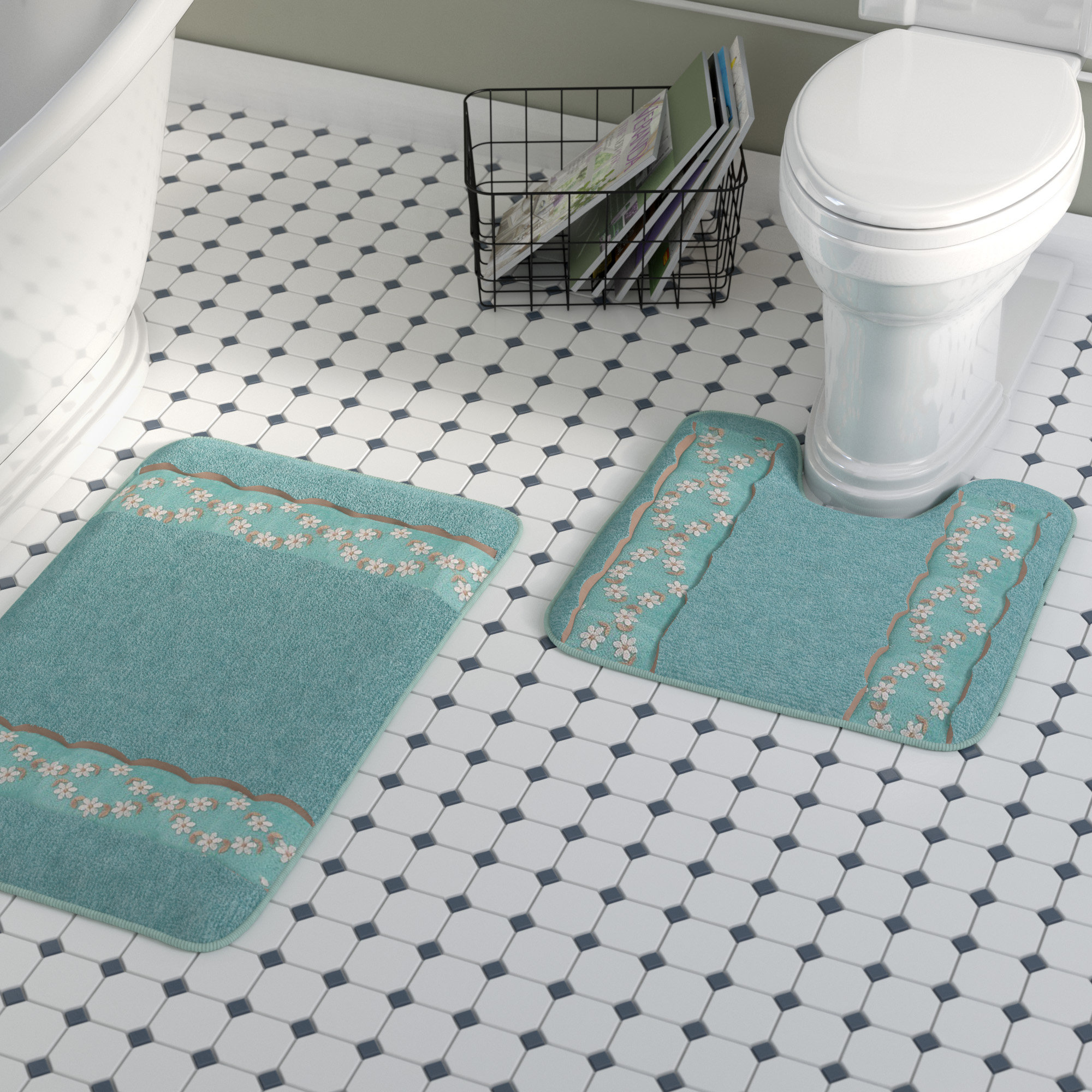 Laurel Foundry Modern Farmhouse Bambi Decorative 2 Piece Bath Rug Bambi Decorative 2 Piece Bath Rug