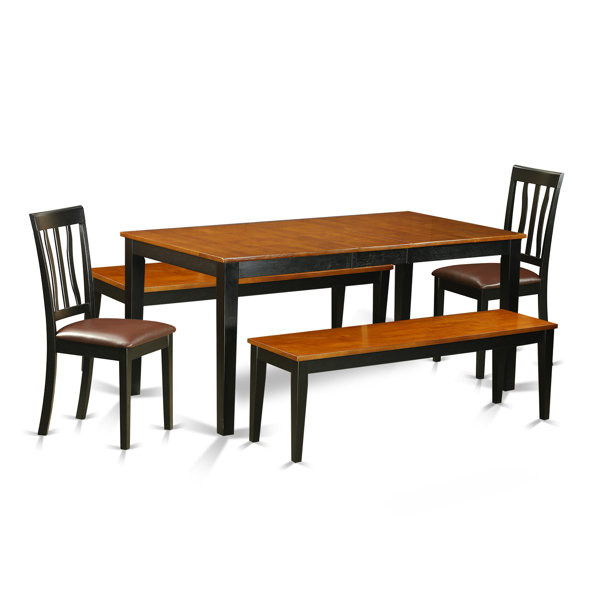 Pillar 5 Piece Extendable Solid Wood Dining Set By August Grove Cheap