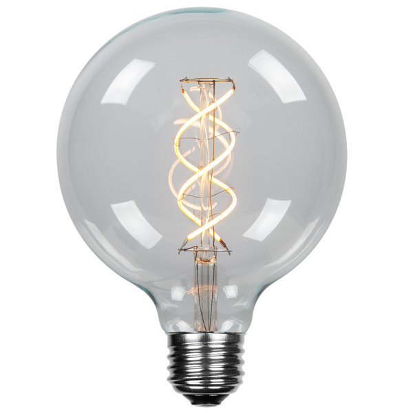 5W E26 Dimmable Edison Globe Light Bulb by Wintergreen Lighting