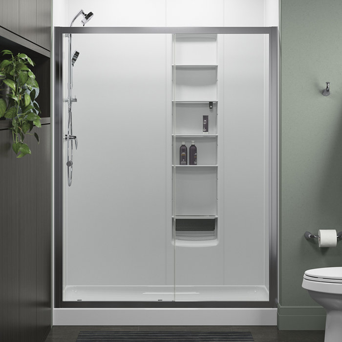 Sterling By Kohler Whiston 60 In X 74 7 8 In Frameless Sliding