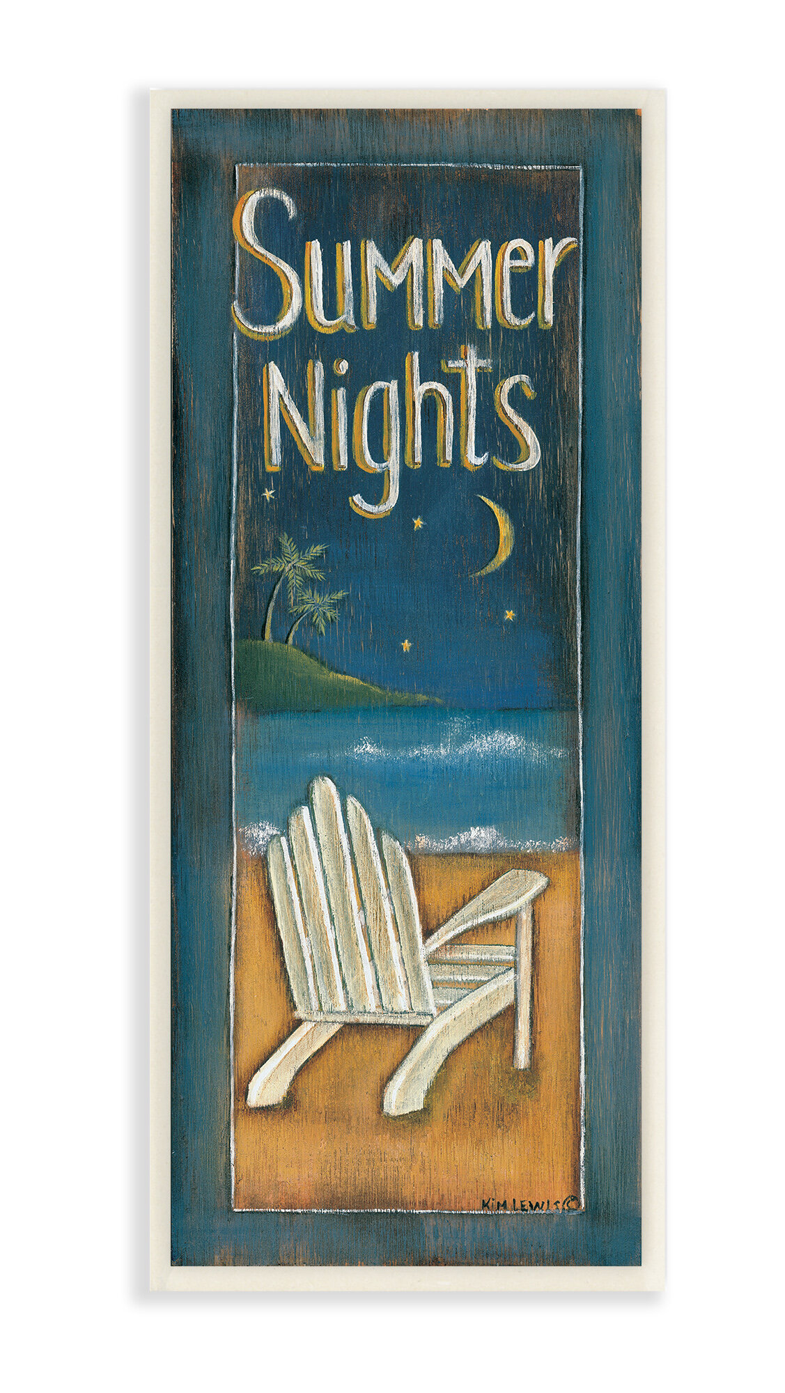 Highland Dunes Summer Nights Adirondack Chair Illustration