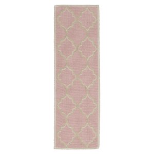 Bernadette Nature Cotton Pink Area Rug