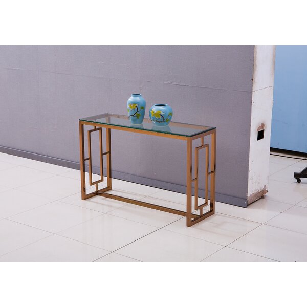 Wrought Studio Glass Console Tables
