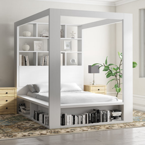 Ebern Designs Gage european kingsize (160 x 200cm) himmelbett 