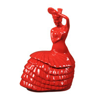 Dancing Lady 2.40 qt. Cookie Jar
