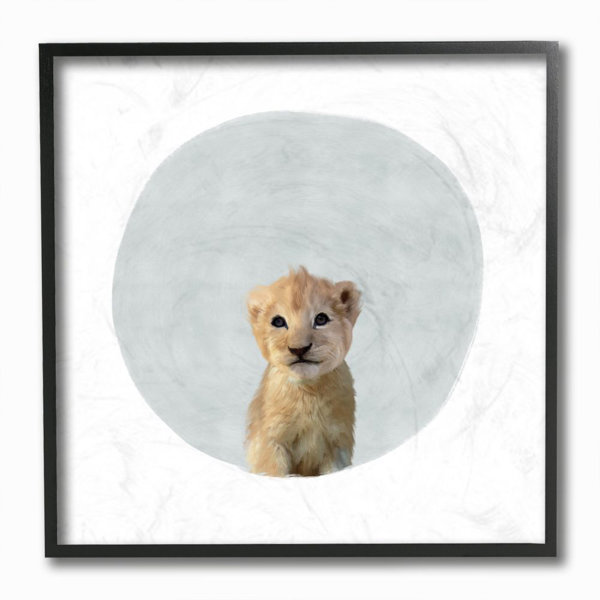 Isabelle Max Glenam Baby Lion Painting Kids Wall Decor Wayfair