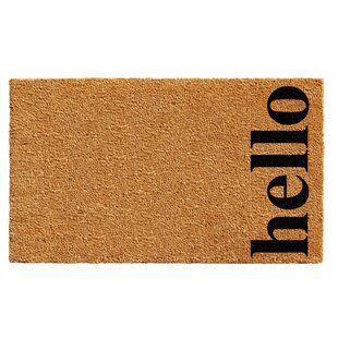 Marquis Vertical Hello Non Slip Outdoor Door Mat