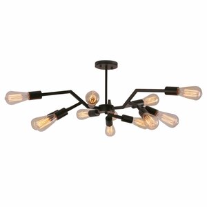 12-Light Semi Flush Mount