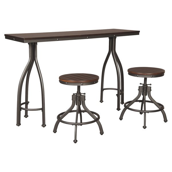 Yvette 3 Piece Adjustable Pub Table Set By Trent Austin Design Best Choices