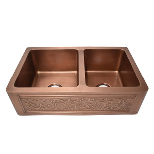 Franke Farmhouse Sink Grid Wayfair Versailles 33 X 20 Double Basin Farmhouse Kitchen Sink With Grid