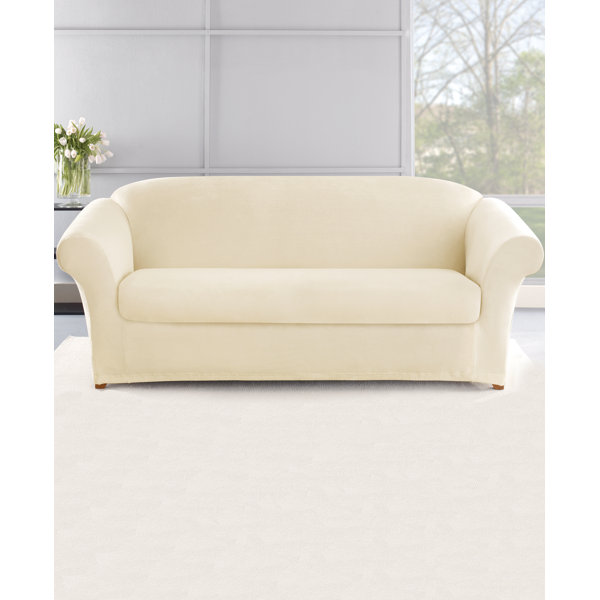 Stretch Plush 2 Piece Sofa Slipcover Set By Sure Fit