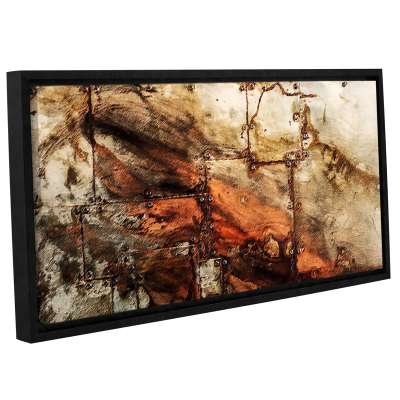 Williston Forge Cooper Sheet Metal Rivets Framed Painting Print