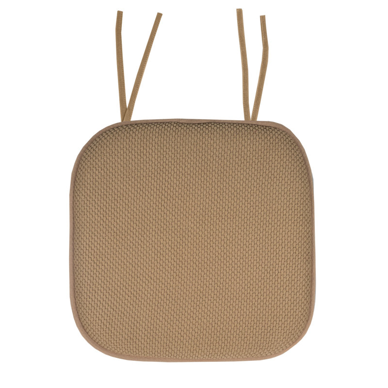 Gracie Oaks Memory Foam Honeycomb Non Slip Back Pad Indoor Outdoor Dining Chair Cushion Reviews Wayfair