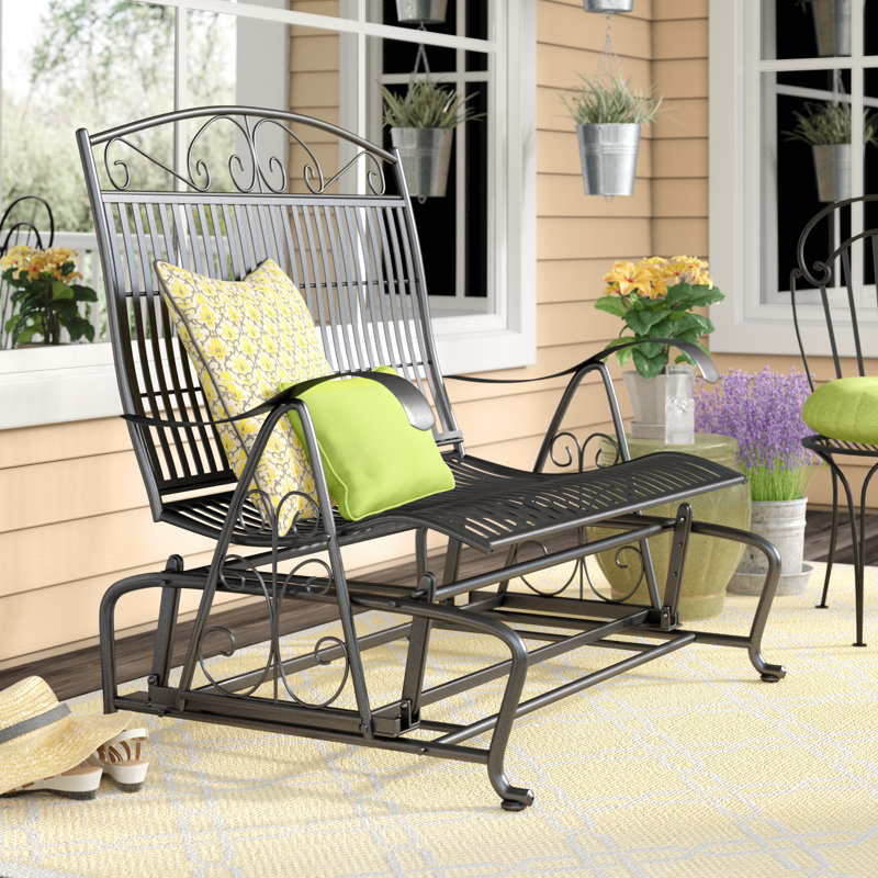Fleur De Lis Living Nocona Patio Glider Bench Reviews Wayfair