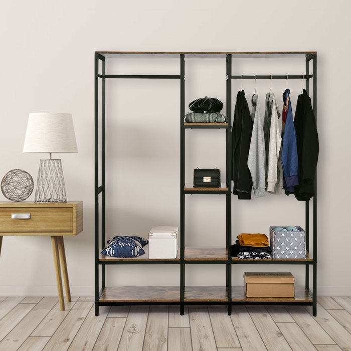 17 Stories Free-Standing Closet Organizer,Heavy Duty ...
