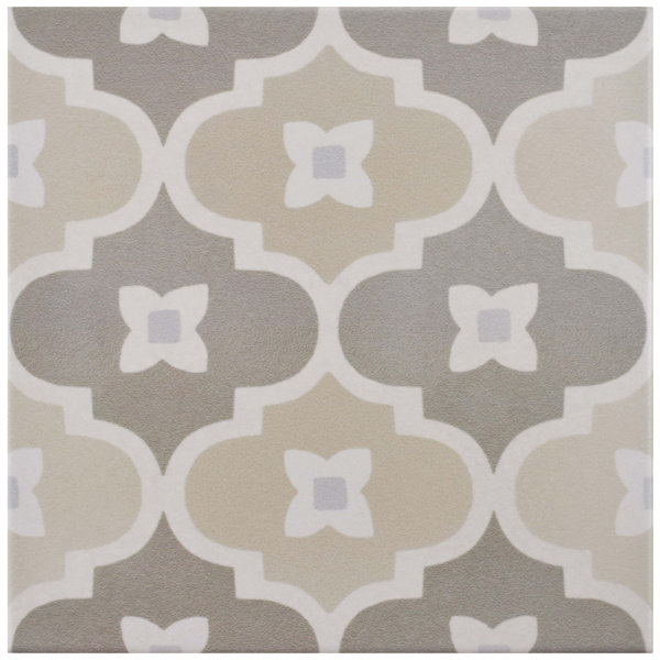 Grotta 7.88 x 7.88 Porcelain Field Tile in Beige/Taupe by EliteTile