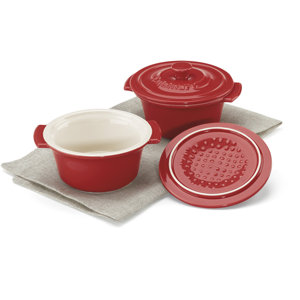 Mini Ceramic Round Dutch Oven (Set of 2)
