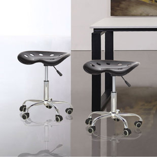 Height Adjustable Stool (Set Of 2) By Adeco Trading