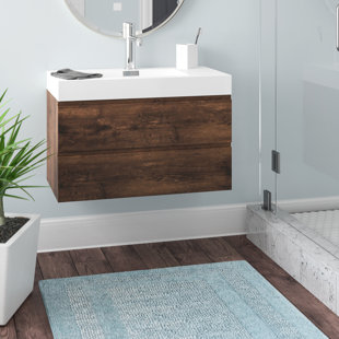Floating Wall Mounted Bathroom Vanities You Ll Love Wayfair Quickview