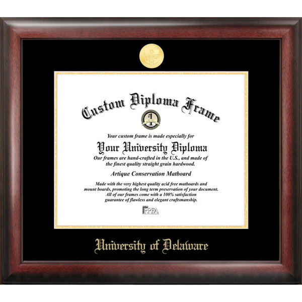 NCAA Gold Embossed Diploma Picture Frame by Campus Images