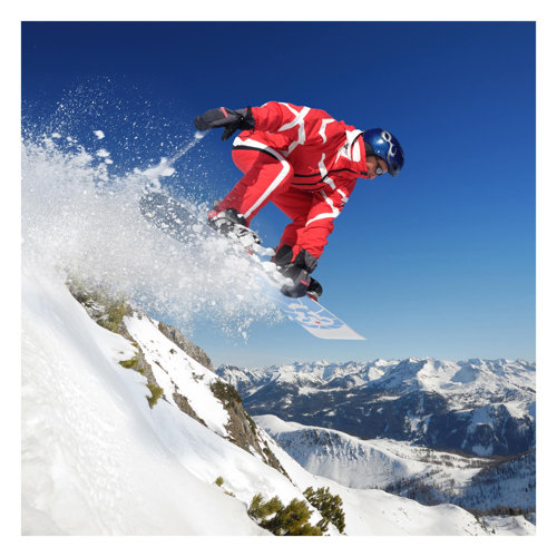 Jumping 1.92m x 1.92m Textured Matt Peel & Stick Wall Mural East Urban Home